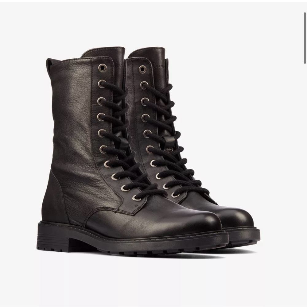 Clarks Orinoco 2 Black Combat Boots